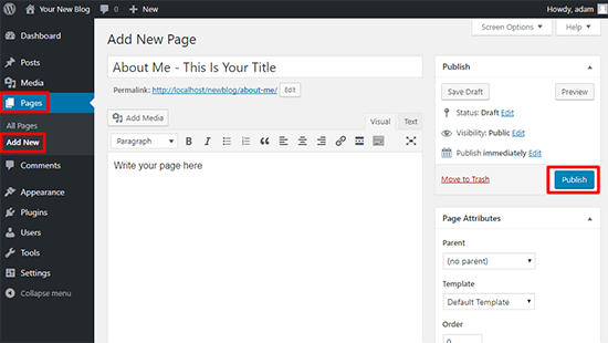 Add-Page-How-To-Start-A-Blog