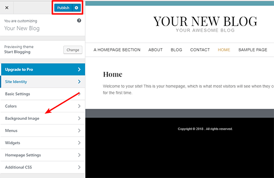 Customize-Theme-How-To-Start-A-Blog