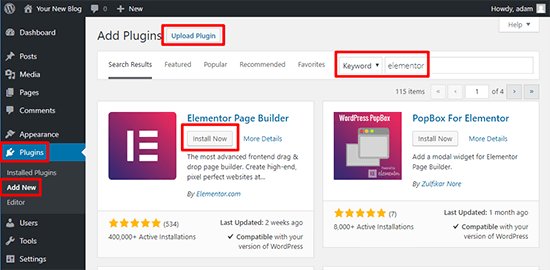 Upload-Plugins-How-To-Start-A-Blog