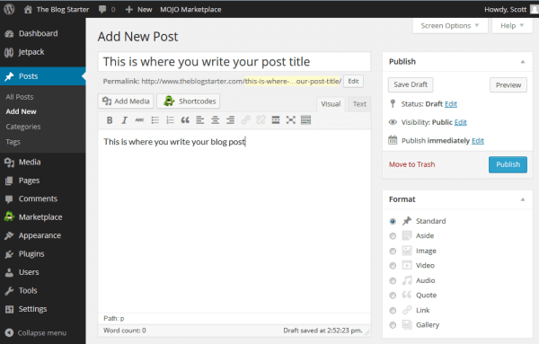 text-editor-how-to-start-a-blog