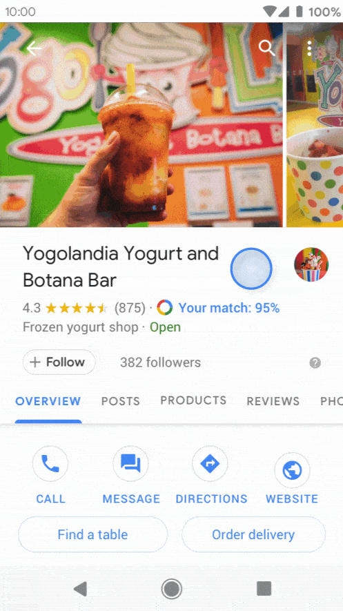get sales on google my business